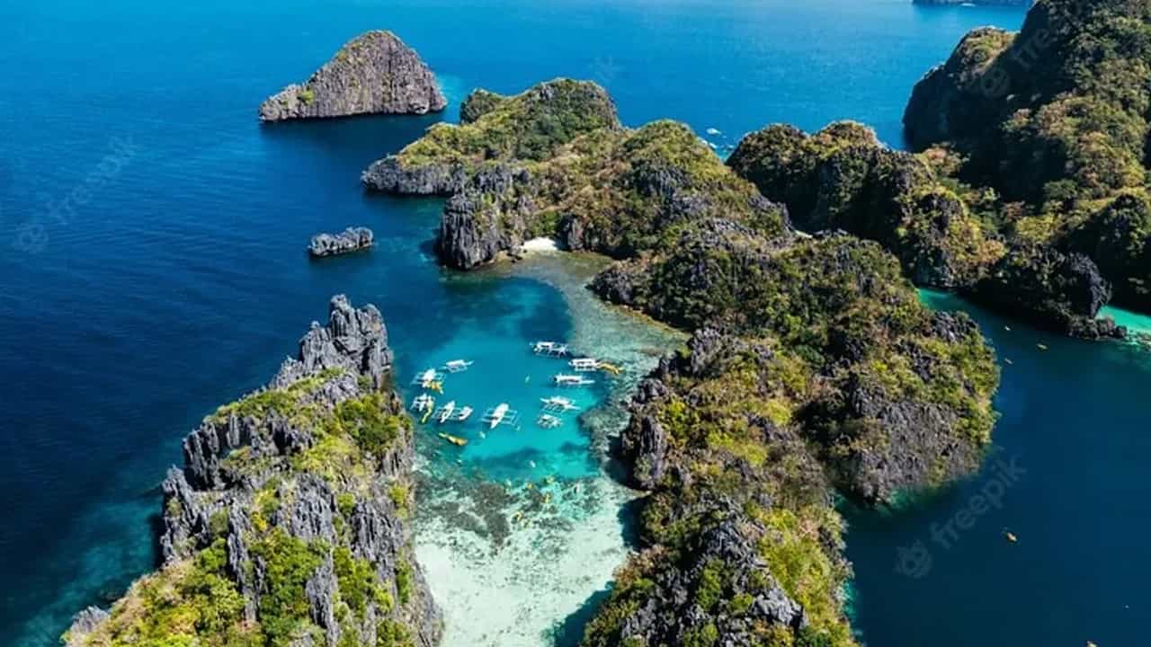 Joining Island Hopping Tour A in El Nido