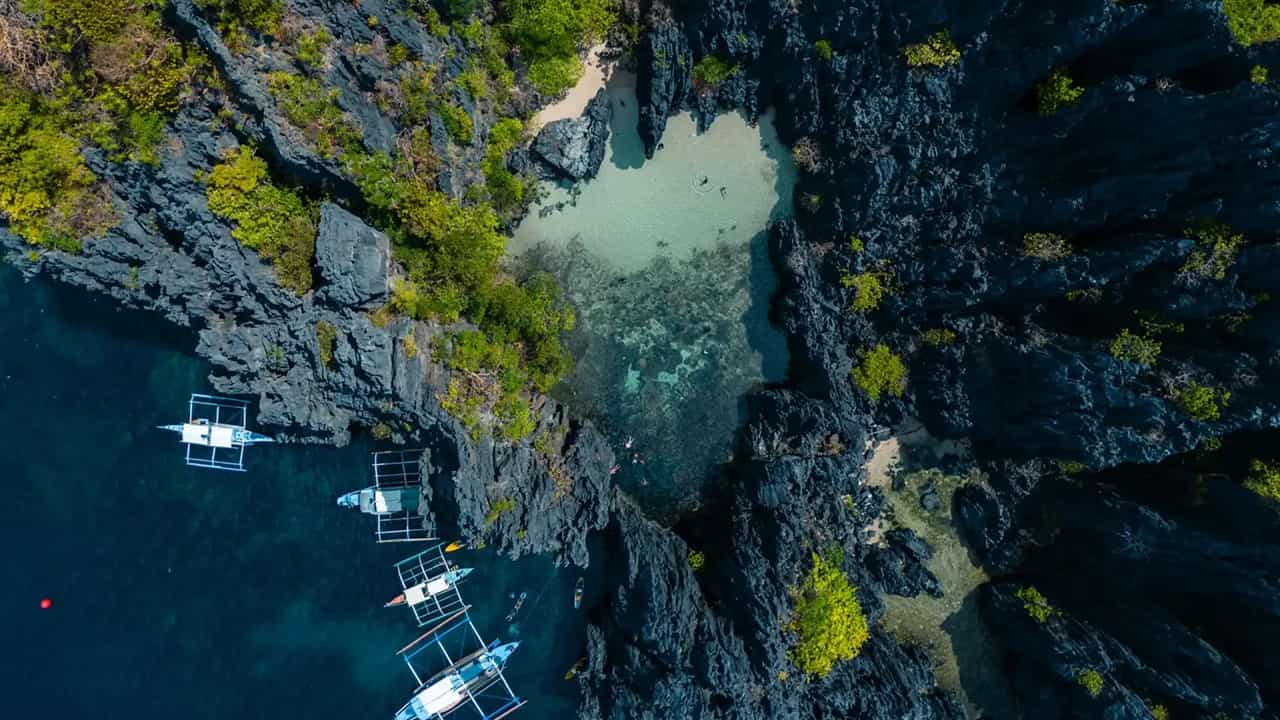 Joining Island Hopping Tour C in El Nido