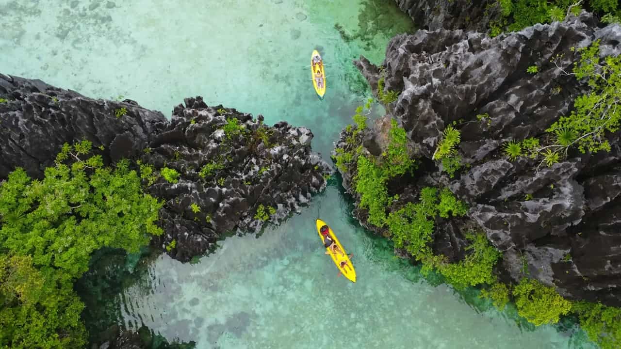 Joining Island Hopping Tour C in El Nido